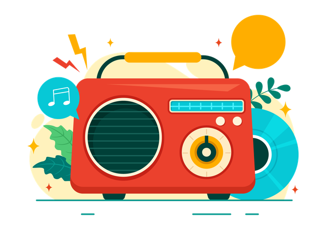 World Radio Day  Illustration