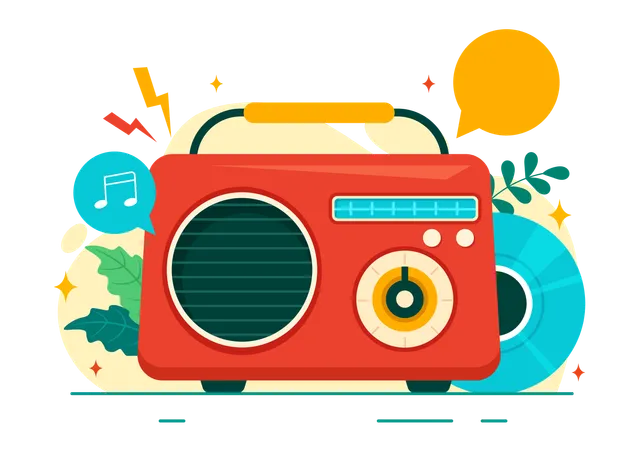 World Radio Day  Illustration