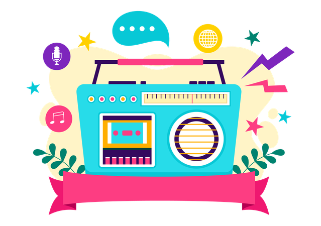 World Radio Day  Illustration