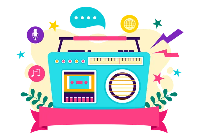 World Radio Day  Illustration