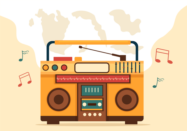 World Radio Day  Illustration