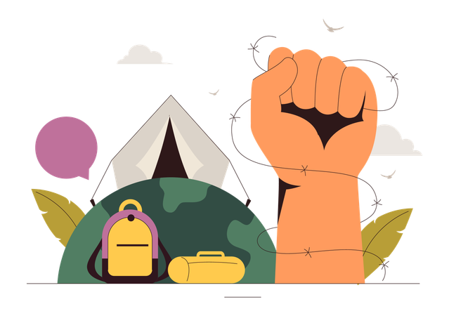 World Refugee Day  Illustration