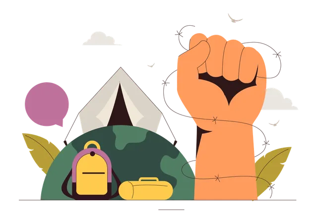 World Refugee Day  Illustration