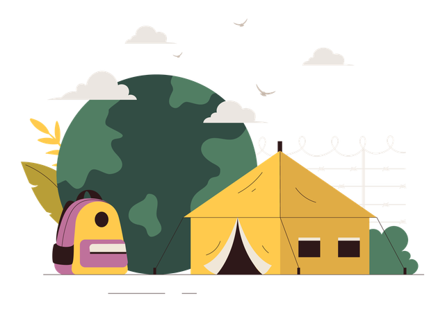World Refugee Day  Illustration