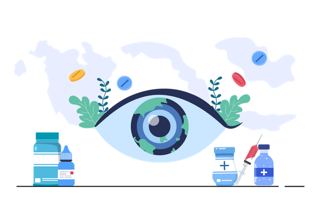 World Sight Day Eye Vector Illustration  Illustration
