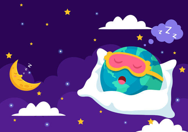 World Sleep Day Event  Illustration