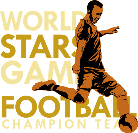 World Stars Game Football Champion Team  Illustration