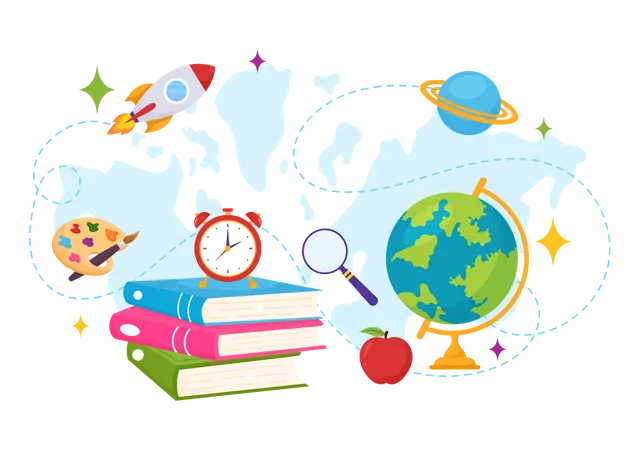 World Students Day Vector Illustration On October 15 With Student Book Globe And More For Web Banner Or Poster In Kids Cartoon Background Design Illustration