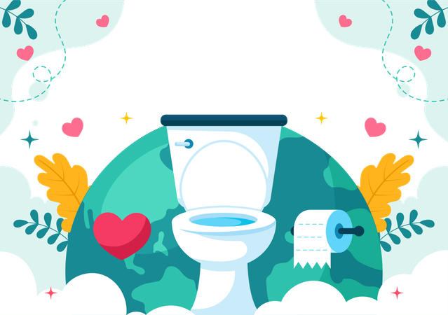 世界トイレの日  イラスト