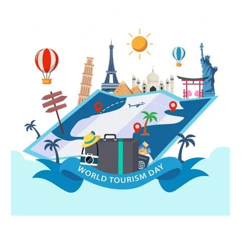 World Tourism Day  Illustration