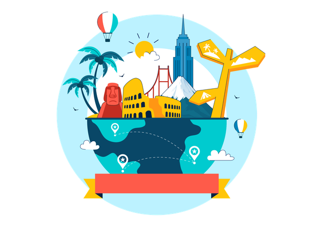 World Tourism Day  Illustration
