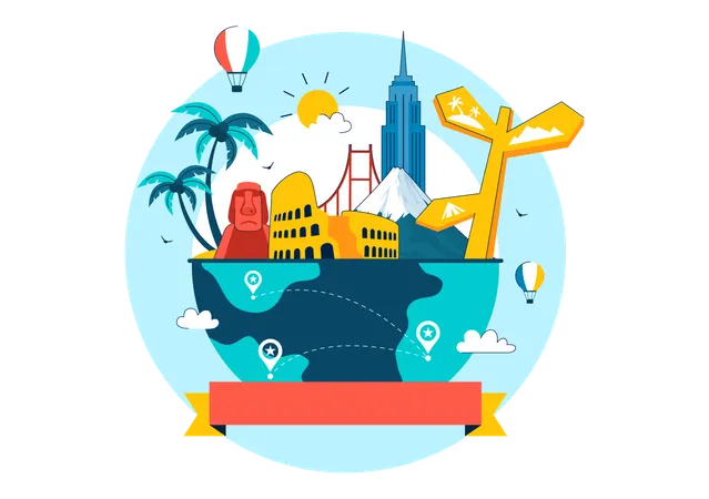 World Tourism Day  Illustration