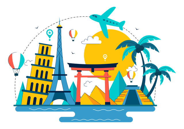 World Tourism Day  Illustration