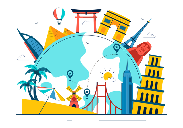 World Tourism Day  Illustration