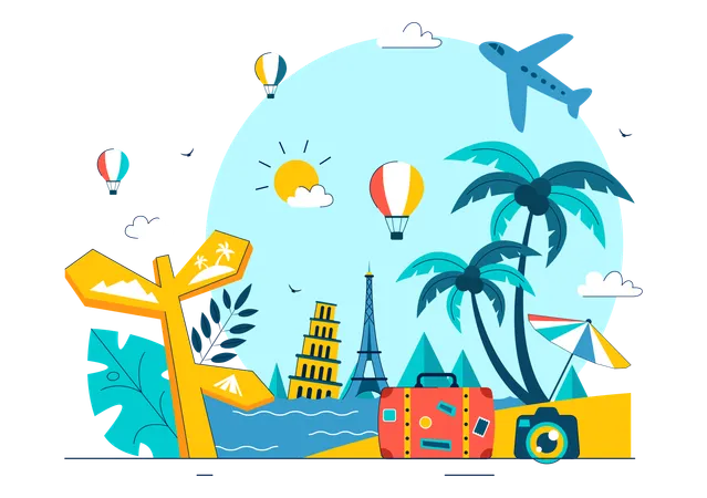 World Tourism Day  Illustration