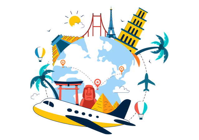 World Tourism Day  Illustration
