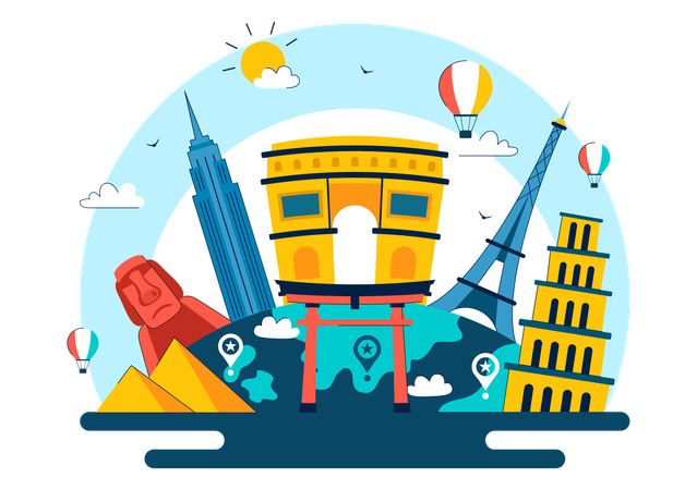 World Tourism Day  Illustration