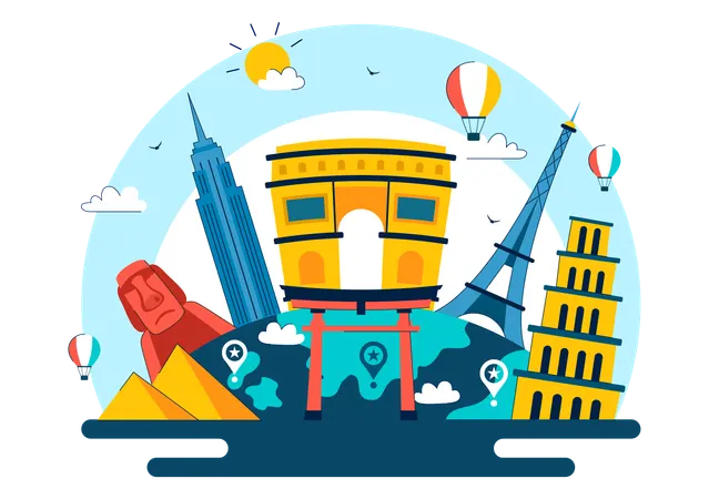 World Tourism Day  Illustration