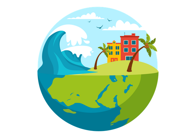 World Tsunami Awareness Day  Illustration