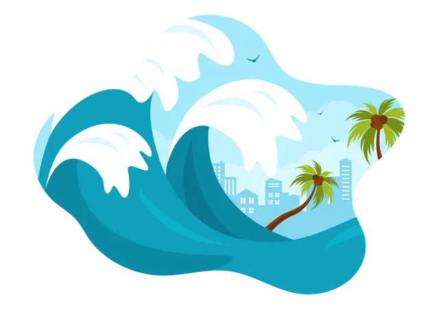 World Tsunami Awareness Day  Illustration