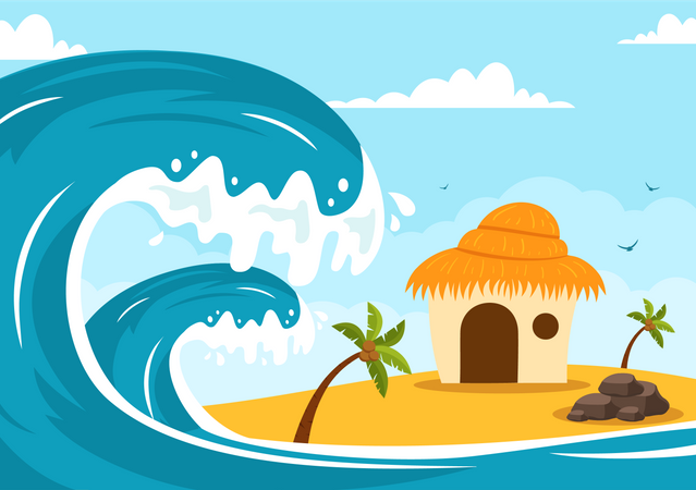 World Tsunami Awareness Day  Illustration