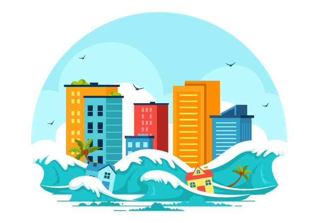 World Tsunami Day  Illustration