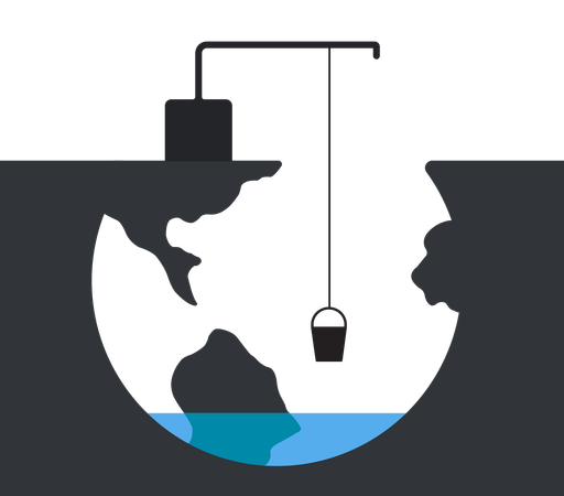 World Water Crisis  Illustration