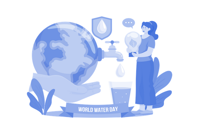 World Water Day  Illustration