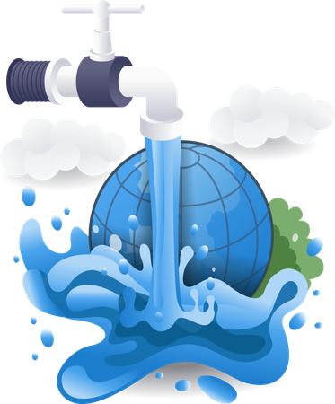 World water day  Illustration