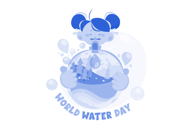 World Water Day  イラスト