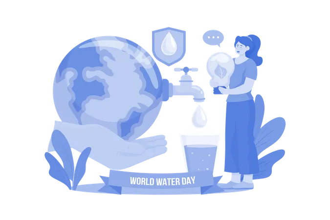 World Water Day  Illustration