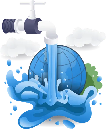 World water day  Illustration