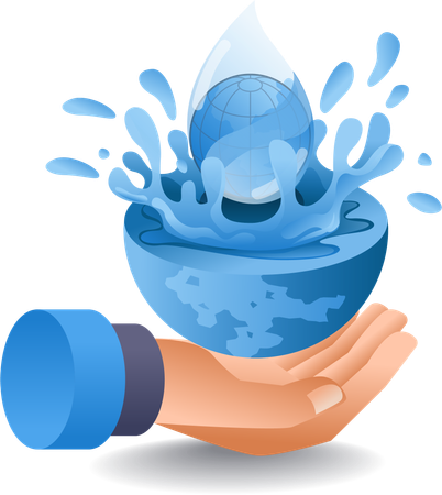 World water day  Illustration