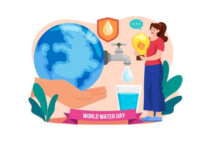 World Water Day  Illustration