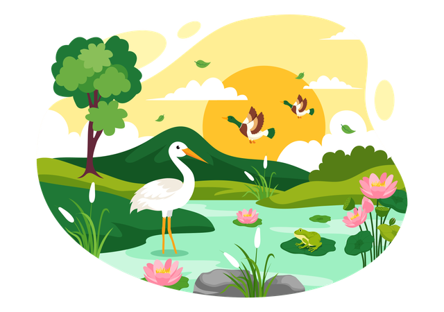 World Wetlands Day  Illustration