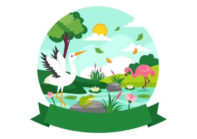 World Wetlands Day  Illustration