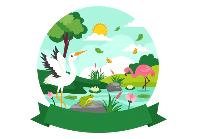 World Wetlands Day  Illustration