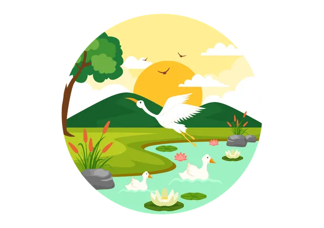 World Wetlands Day  Illustration