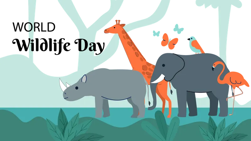 World Wildlife day Illustration