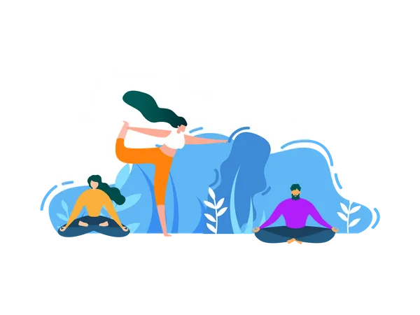 World yoga day  Illustration