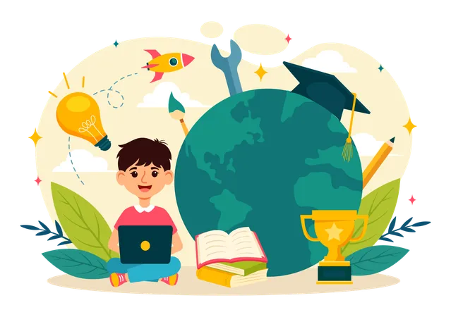 World Youth Skills Day Vector Illustration Of People With Skills For Various Employment And Entrepreneurship In Flat Kids Cartoon Background Design 일러스트레이션