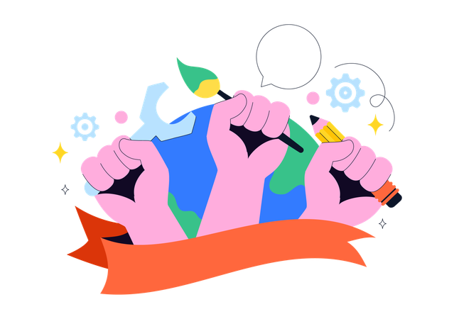 World Youth Skills Day  Illustration