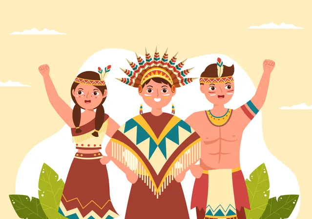 Worlds Indigenous Peoples Day  Illustration