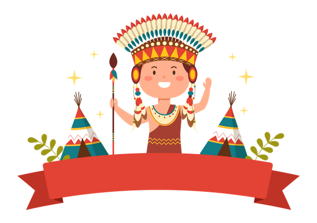 Worlds Indigenous Peoples Day Illustration  Illustration