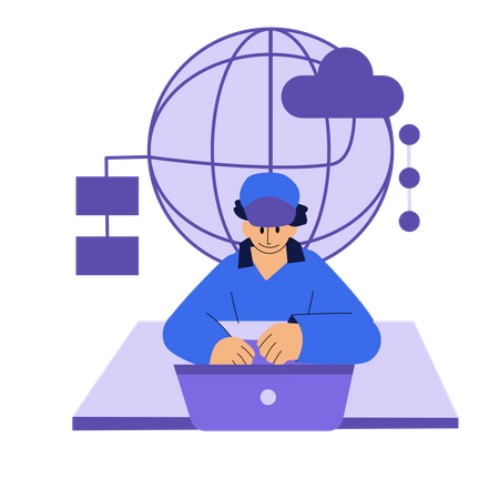 Worldwide data analysis  일러스트레이션