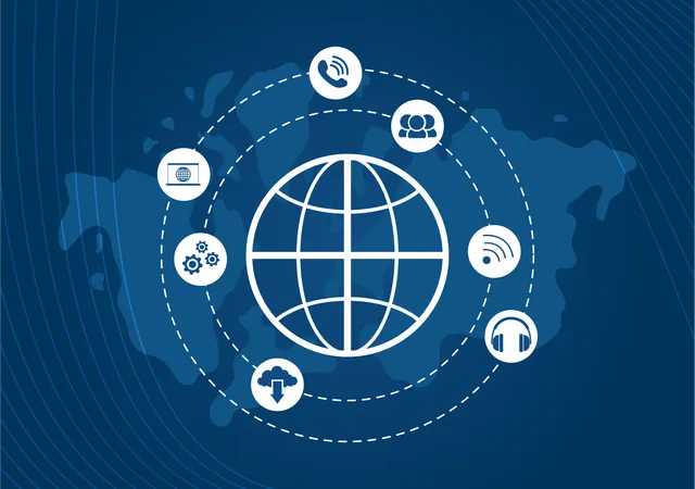 Worldwide network  Illustration