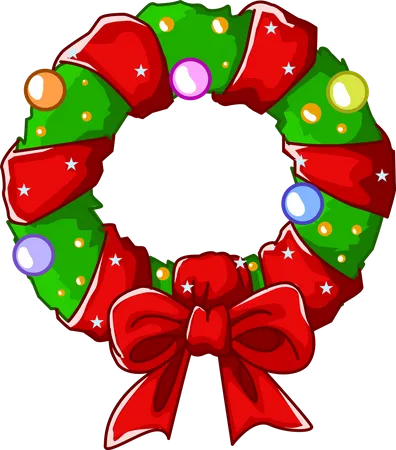 Wreath Christmas  Illustration