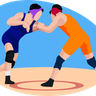 illustration for wrestling