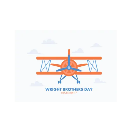 Wright Brothers day Illustration