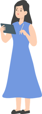 Write Down On Report  Illustration